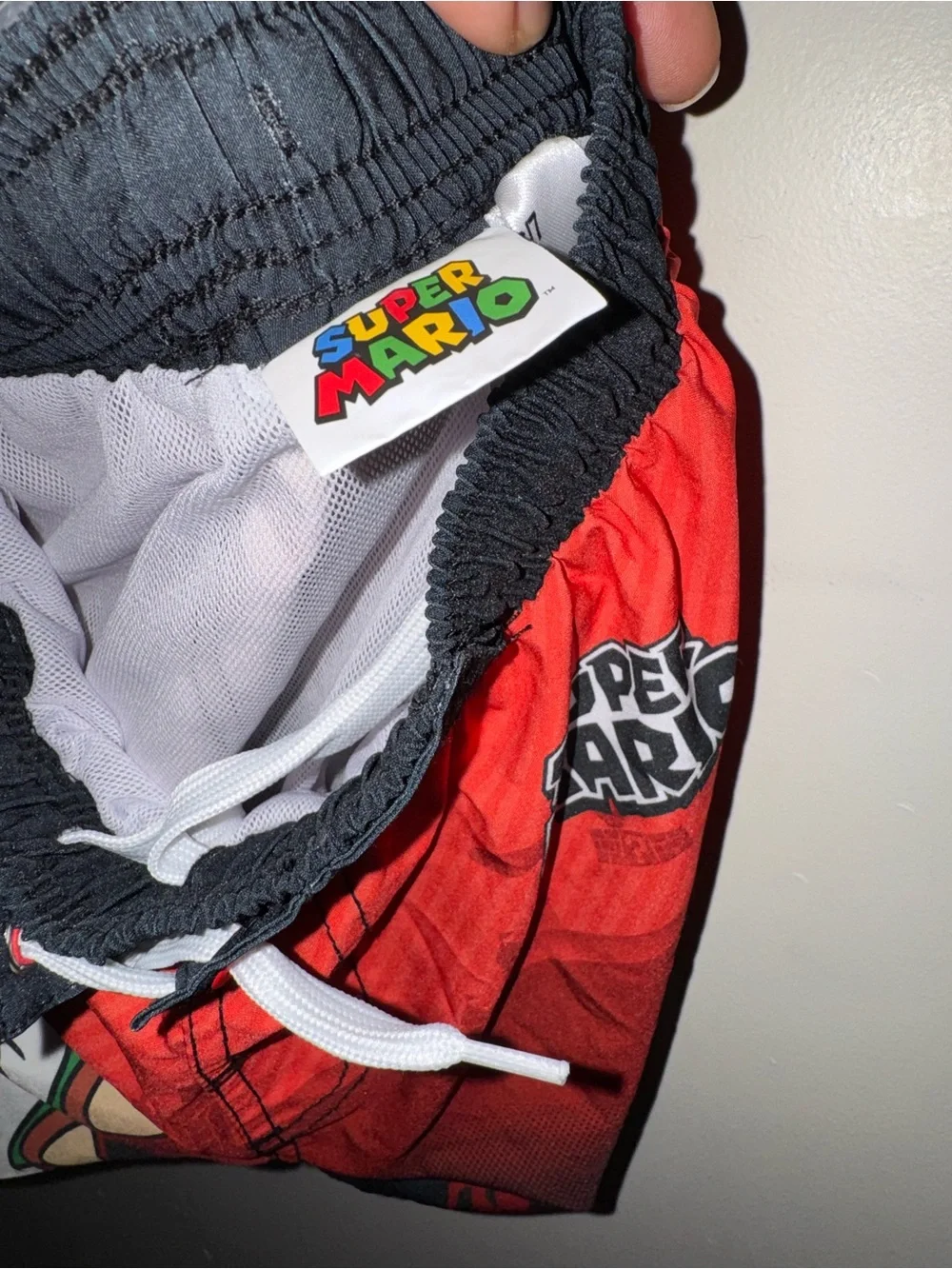 ‼️SALE‼️ Super Mario Boys' Red & Black Bowser Swim trunks